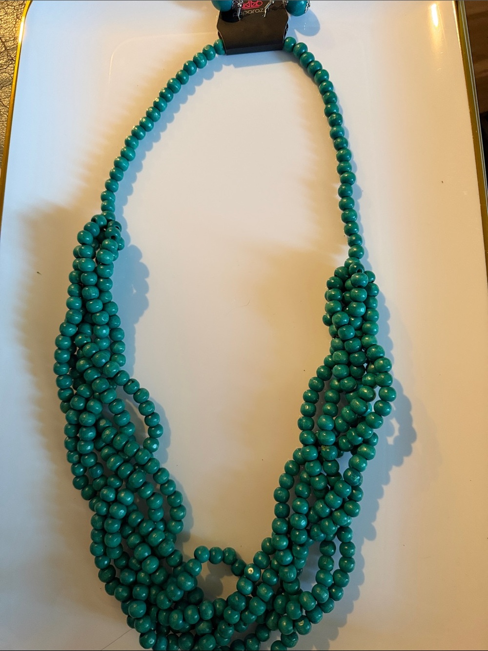 Turquoise Beaded Multi-Strand Statement Necklace